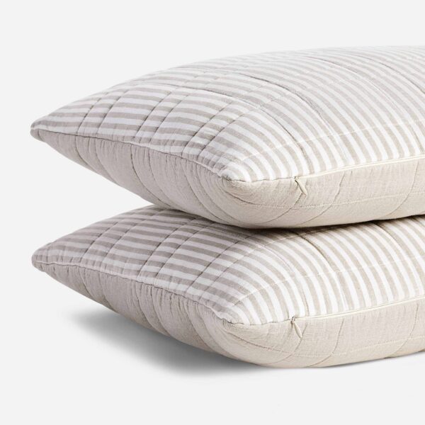 Washed European Linen Quilted Shams - Image 14