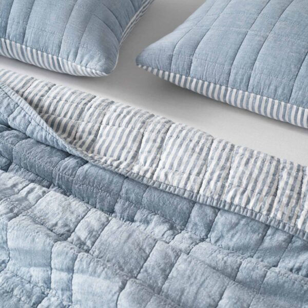 Washed European Linen Quilted Shams - Image 19
