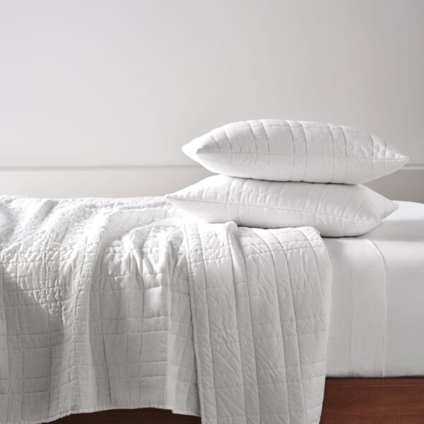 Washed European Linen Quilted Shams - Image 8