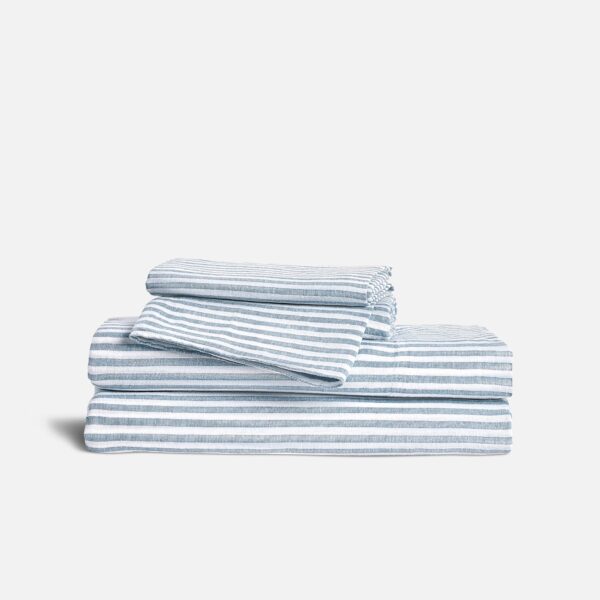 Washed European Linen Core Sheet Set - Image 48