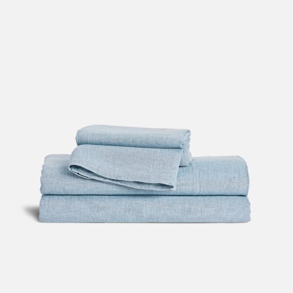 Washed European Linen Core Sheet Set - Image 56