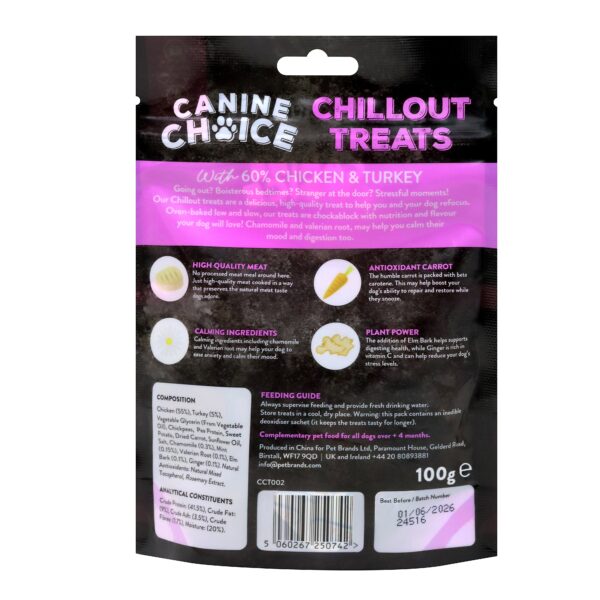 Canine Choice Chillout Dog Treats - Chicken & Turkey - Image 2