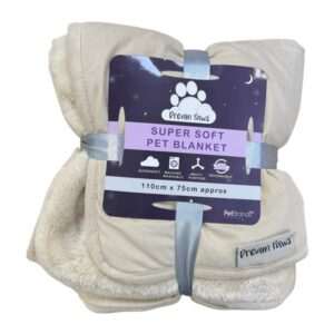 Dream Paws Super Soft Reversible Pet Blanket - Birch White