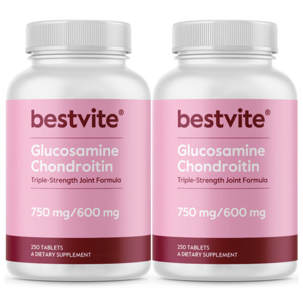 Glucosamine & Chondroitin Sulfate 750/600 Triple Strength - Image 2