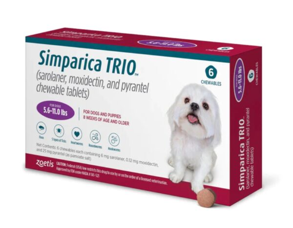 Simparica TRIO 2.5 to 5 kg