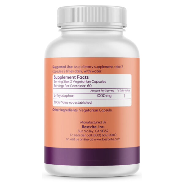L-Tryptophan 500mg - Image 4