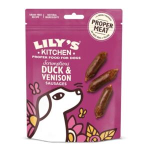 Lily's Kitchen Dog Treats Scrumptious Duck & Venison Sausages 70g