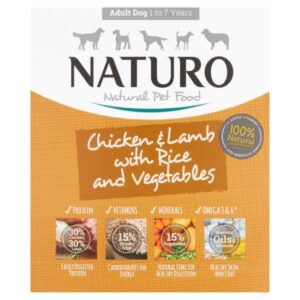 Naturo Chicken Lamb & Rice With Veg Tray 400g