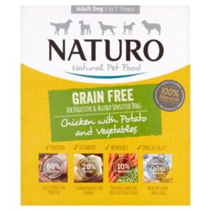 Naturo Grain Free Chicken & Potato With Veg Tray 400g