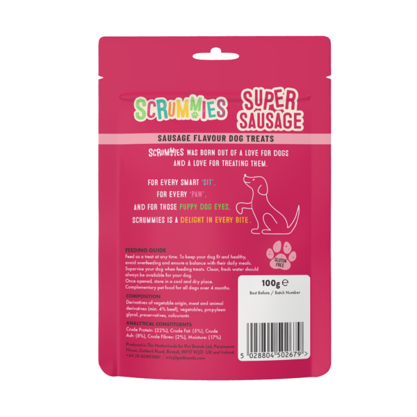 Scrummies Super Sausage Dog Treat | 100g - Image 2