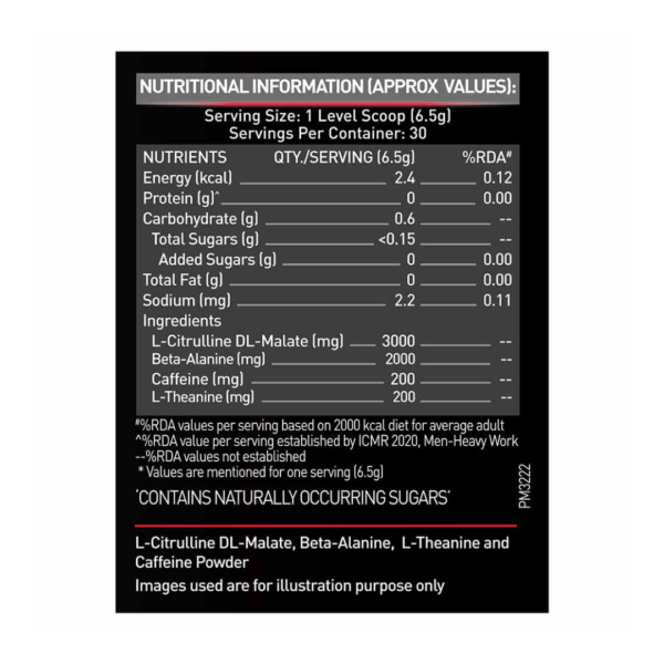 (MB) MuscleBlaze PRE Workout 200 Xtreme (Fruit Punch) - Image 4