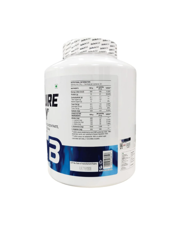 BioTech USA 100% Pure Whey 2.27 kg, 81 Servings - Image 4