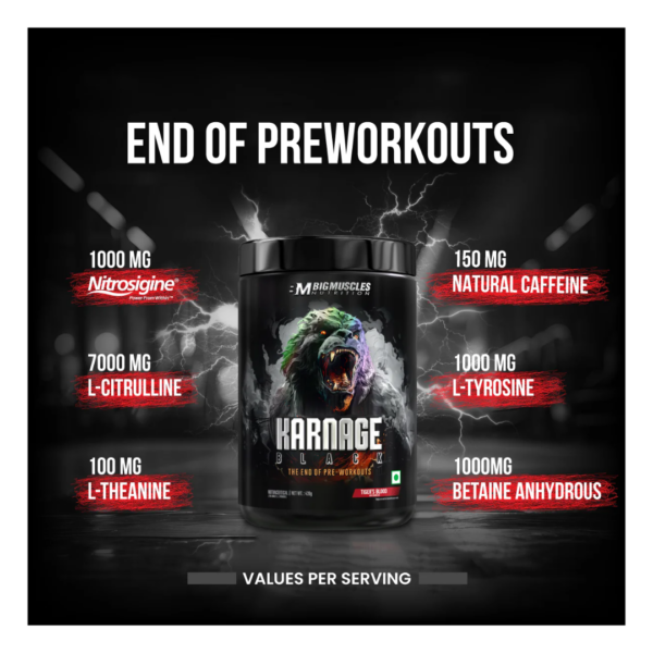Big Muscles Karnage Black Pre-Workout - Image 4