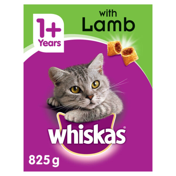 WHISKAS 1+ Cat Complete Dry with Lamb