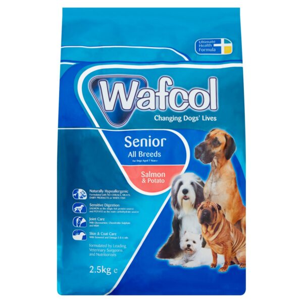 Wafcol Gluten-free Senior Dry Dog Food - Salmon & Potato