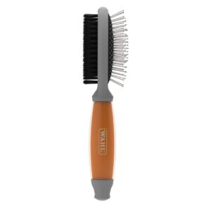 Wahl Pets Double Sided Soft Brush with Soft Grip Gel Handle