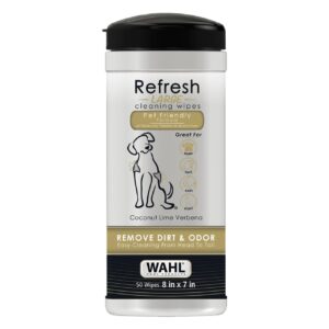 Wahl Refresh Cleaning Large Dog Wipes - Coconut Lime Verbena