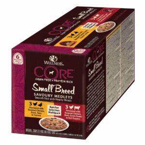 Wellness Core Savory Medley Grain-free Small Adult Wet Dog Food - Butchers Selection Multipack