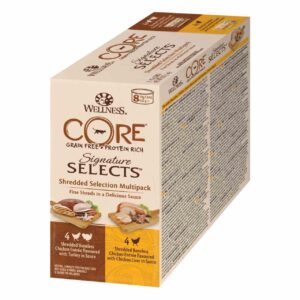 Wellness Core Signature Selects Shredded Grain-free Wet Cat Food - Multipack