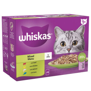 Whiskas Mixed Menu in Jelly 1+ Adult Wet Cat Food Pouches