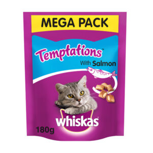 Whiskas Temptations Adult Cat Treats with Salmon Flavour
