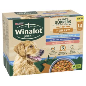 Winalot Friday Suppers Mixed Variety Fish in Gravy Wet Dog Food