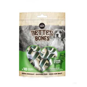 Zeus Better Bones Alternative Rawhide Dog Treats - Lamb & Mint