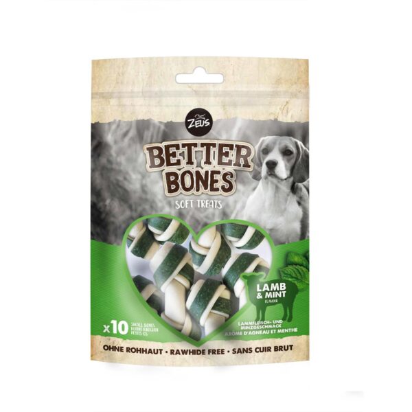 Zeus Better Bones Alternative Rawhide Dog Treats - Lamb & Mint