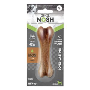 Zeus Nosh Natural Wood Chew Bone Dog Toy