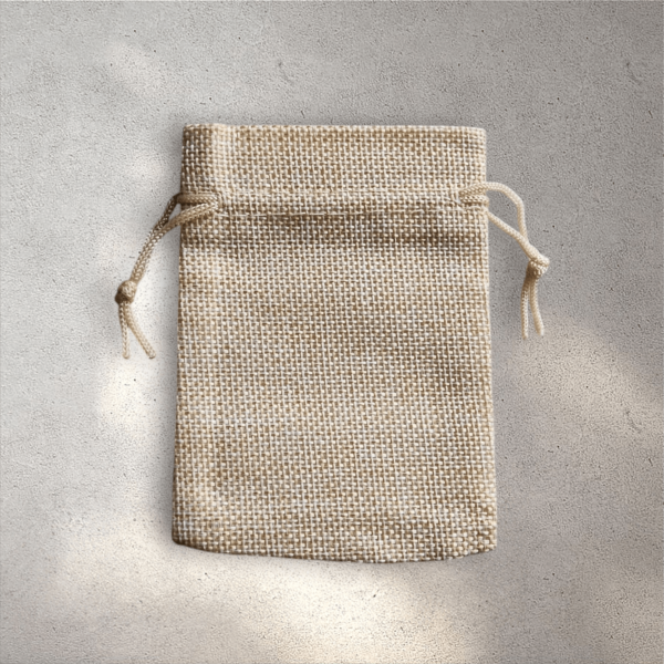 Rustic Drawstring Burlap Pouches (Pack of 50) - Image 4