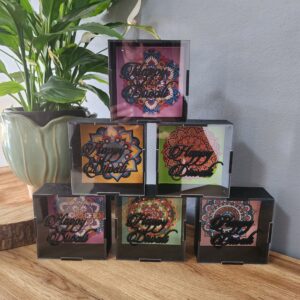 Black Wooden Diwali Gift Box with Perspex Lid