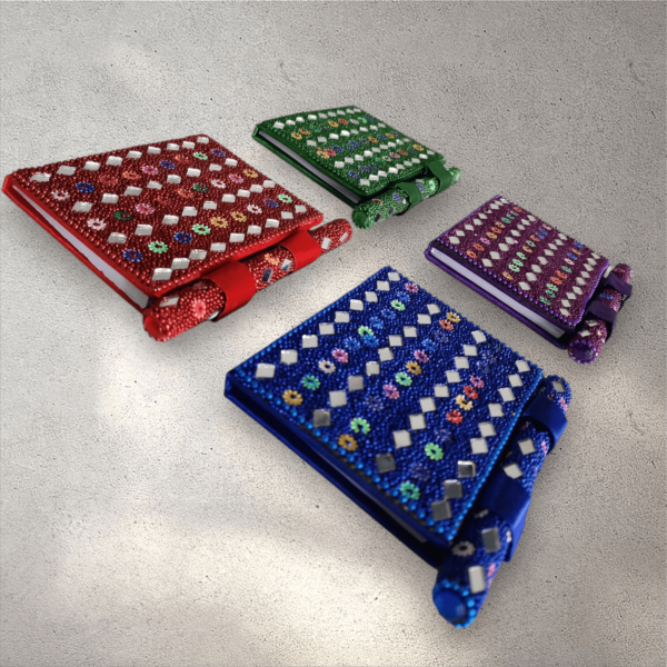 Medium Mosaic Diary and Pen Set - Image 6