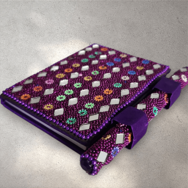 Medium Mosaic Diary and Pen Set - Image 4