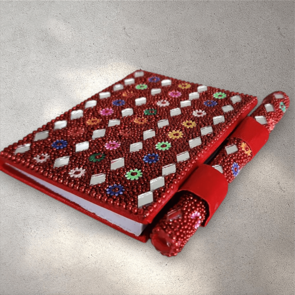 Medium Mosaic Diary and Pen Set - Image 5