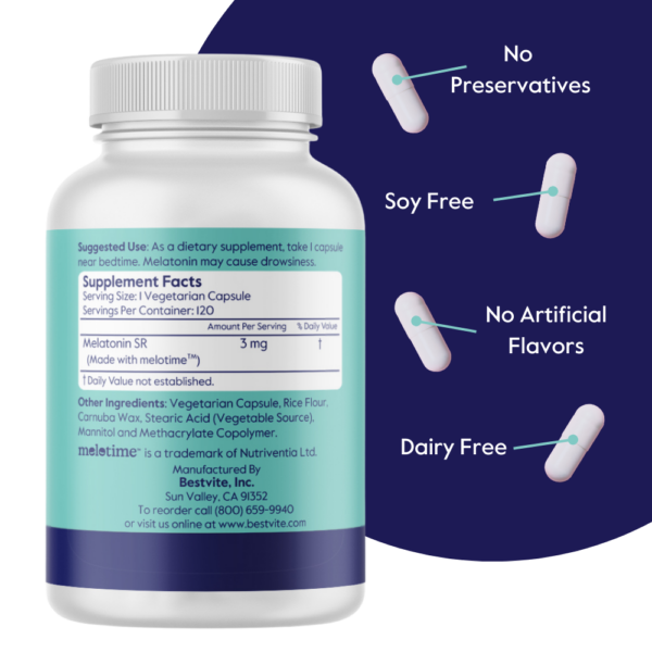 Melatonin SR (Sustained Release) 3mg - Image 3